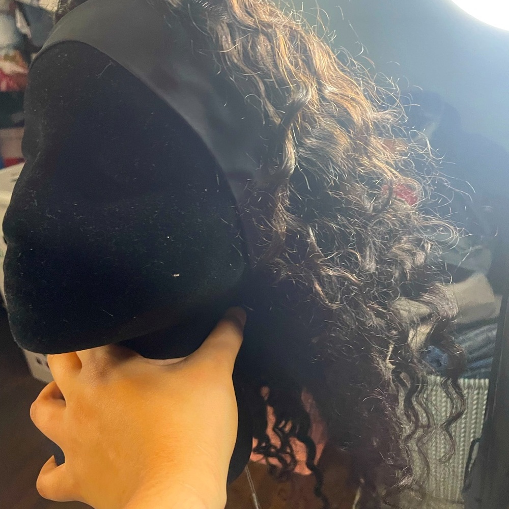 Headband human hair wig